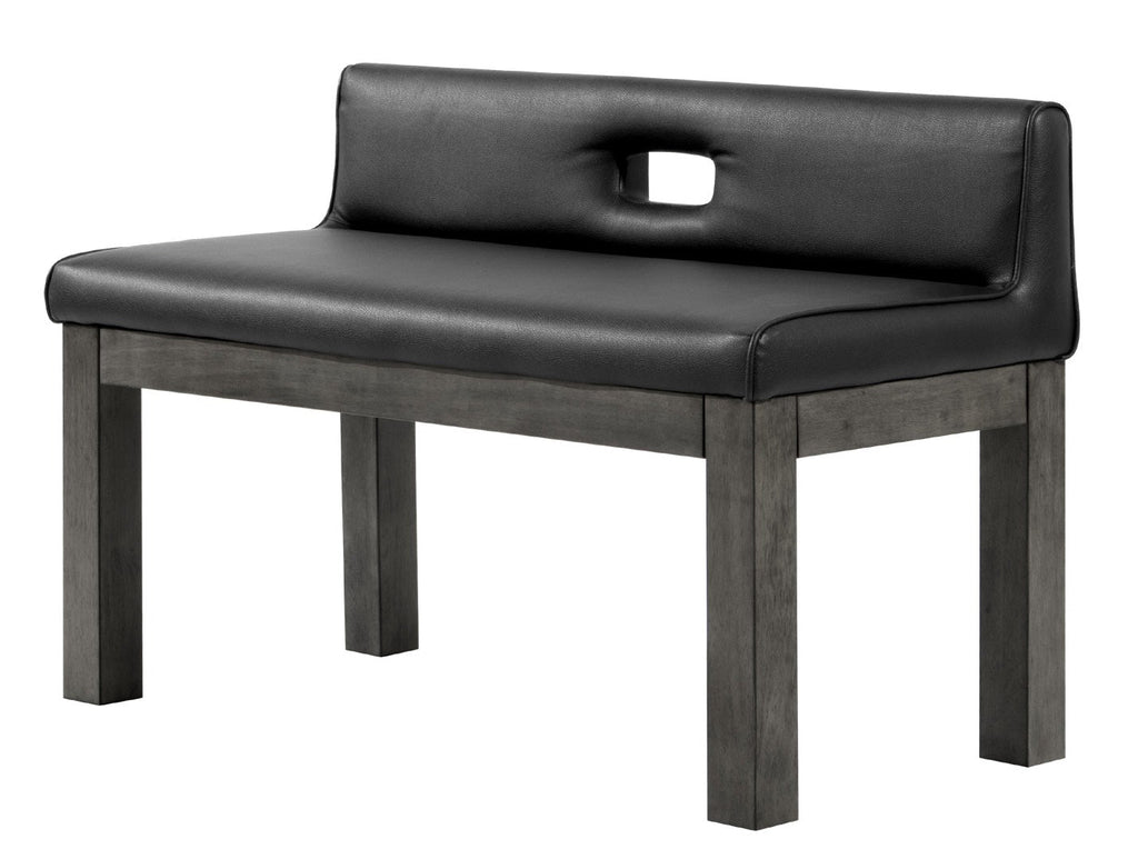 Legacy Baylor Backed Dining Bench Modern