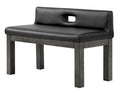 Legacy Baylor Backed Dining Bench Modern
