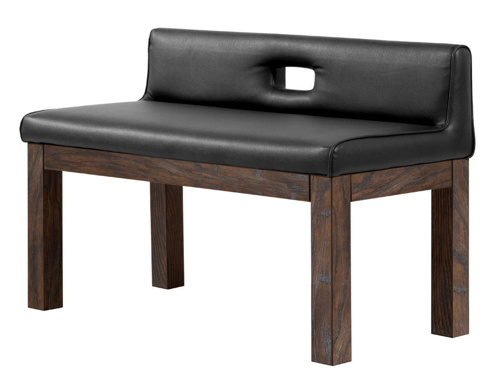 Legacy Baylor Backed Dining Bench Rustic