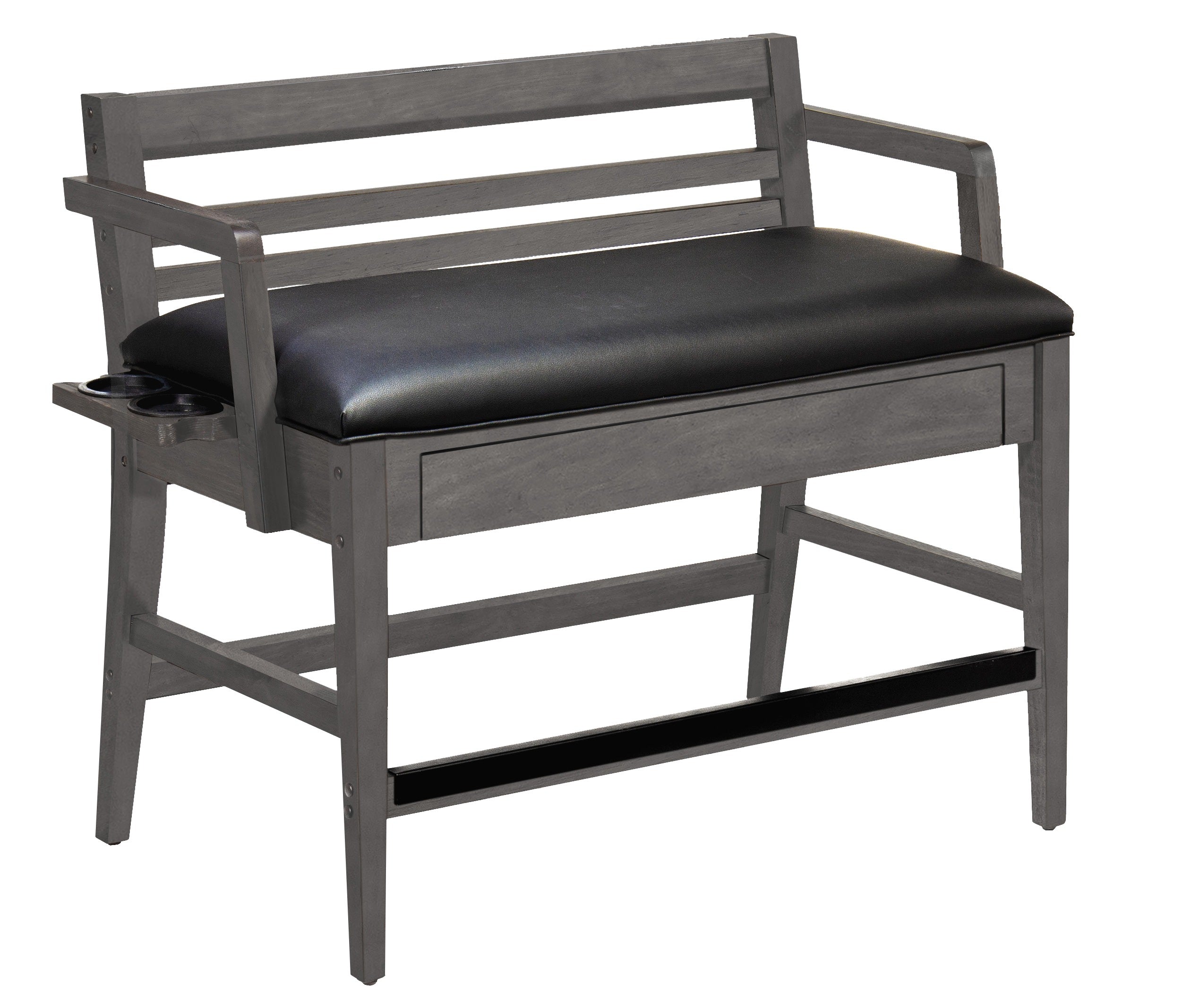 Baylor Spectator Bench in Graphite Finish
