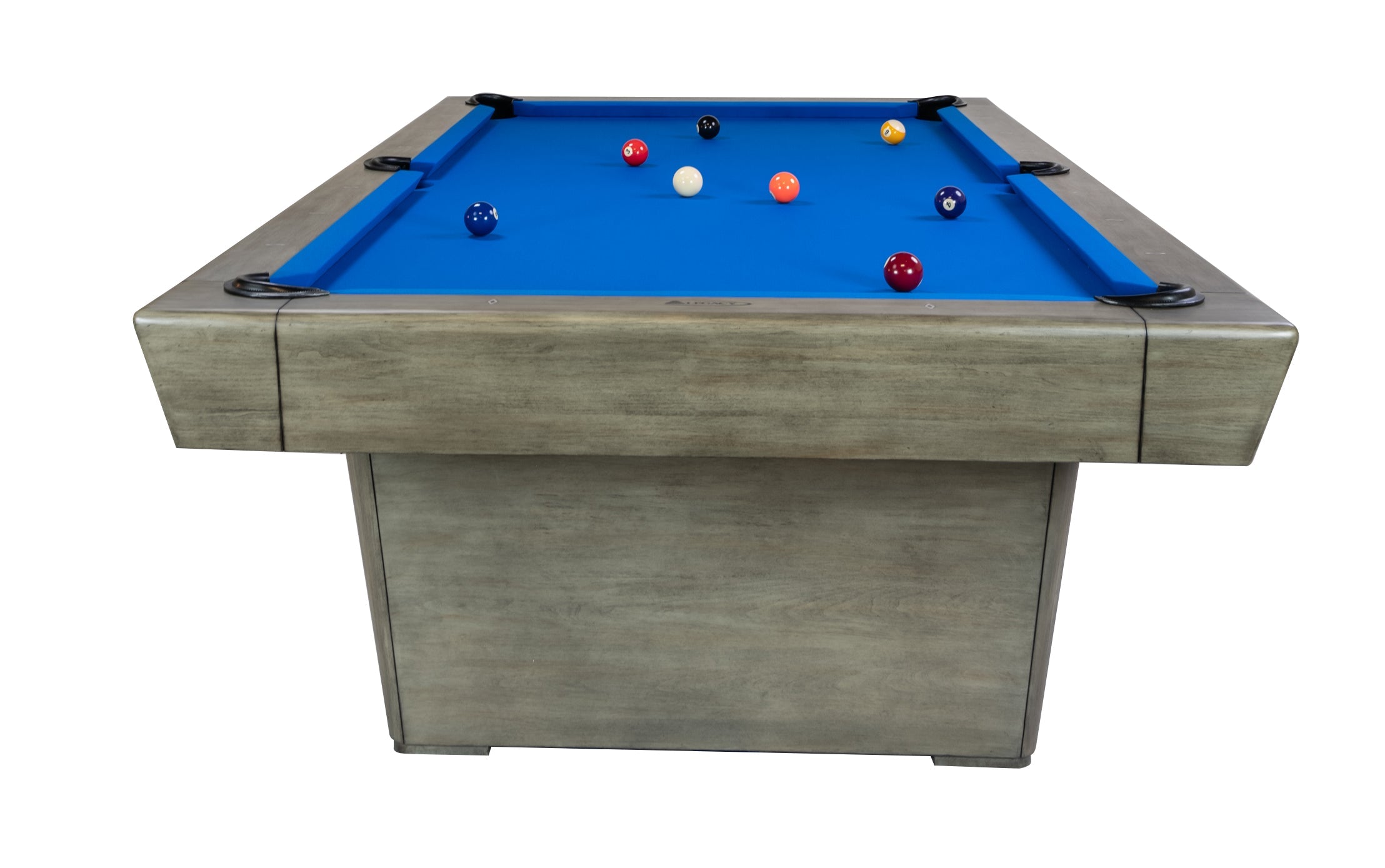 Legacy Billiards Conasauga pool table – Conasauga BT End View With Pool Balls