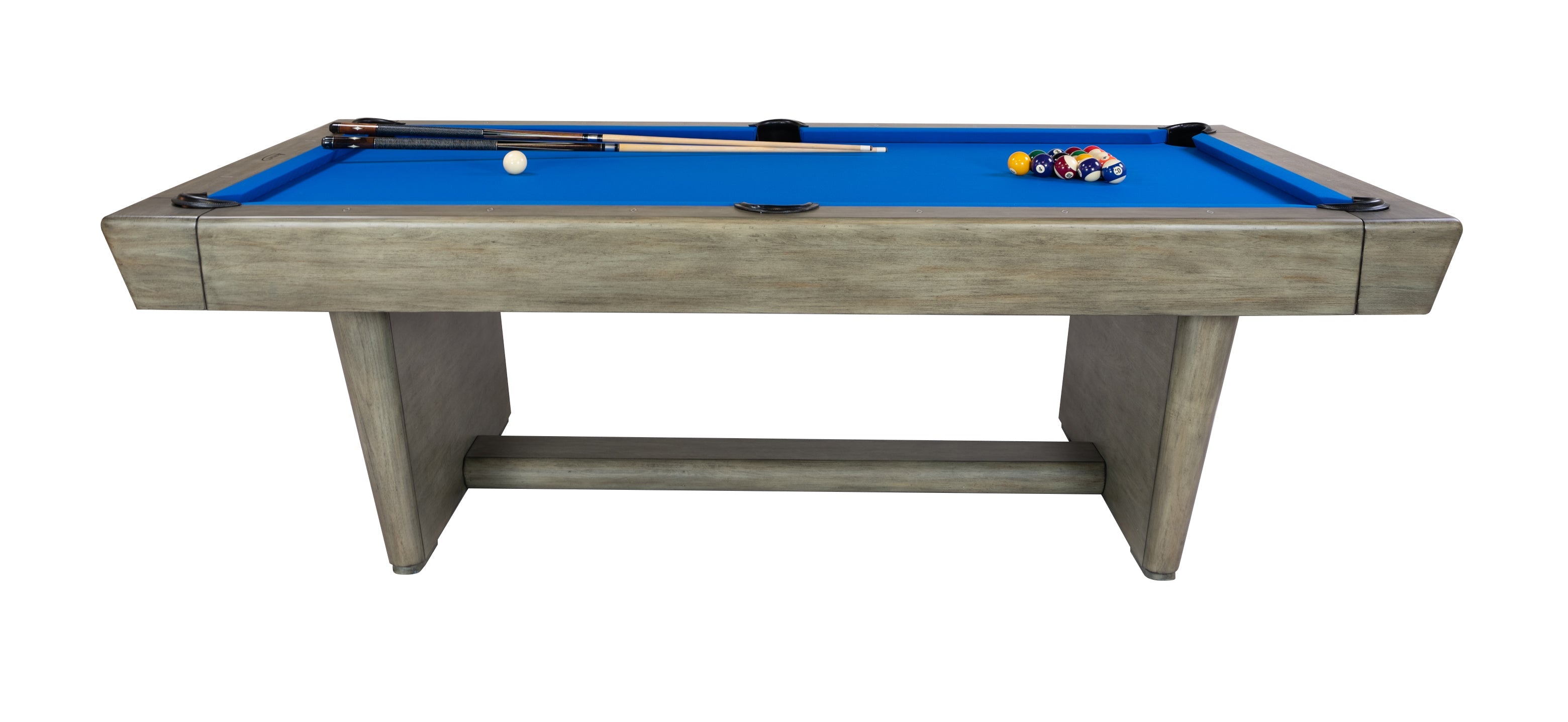 Legacy Billiards Conasauga pool table – Conasauga BT Side View With Racked Balls