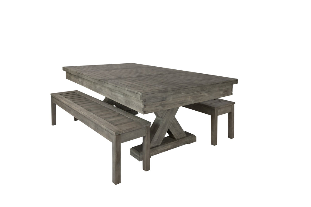 Legacy Billiards Cumberland Outdoor pool table – Cumberland OD 7Ft BT AG with DT Benches