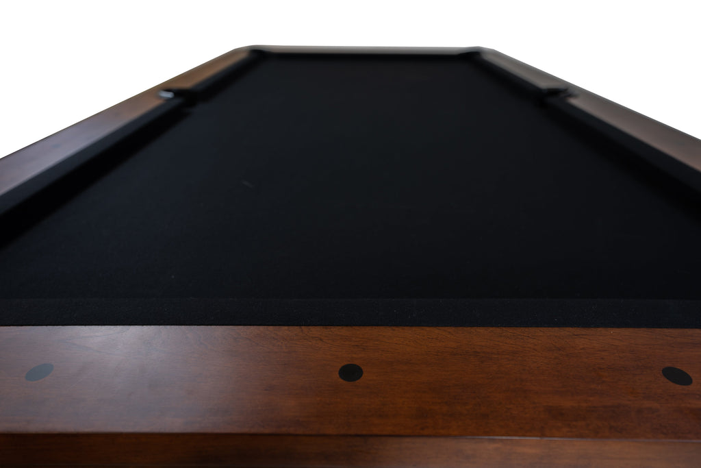 Legacy Billiards Dillard pool table – Dillard BT End View Closeup