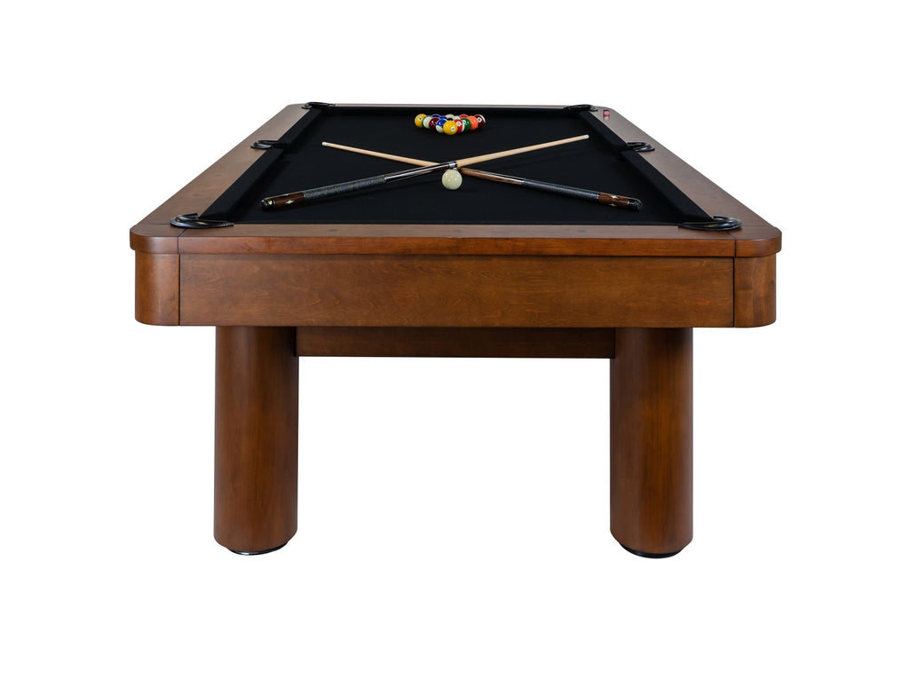 Legacy Billiards Dillard pool table – Dillard BT End View Pool Balls Cues