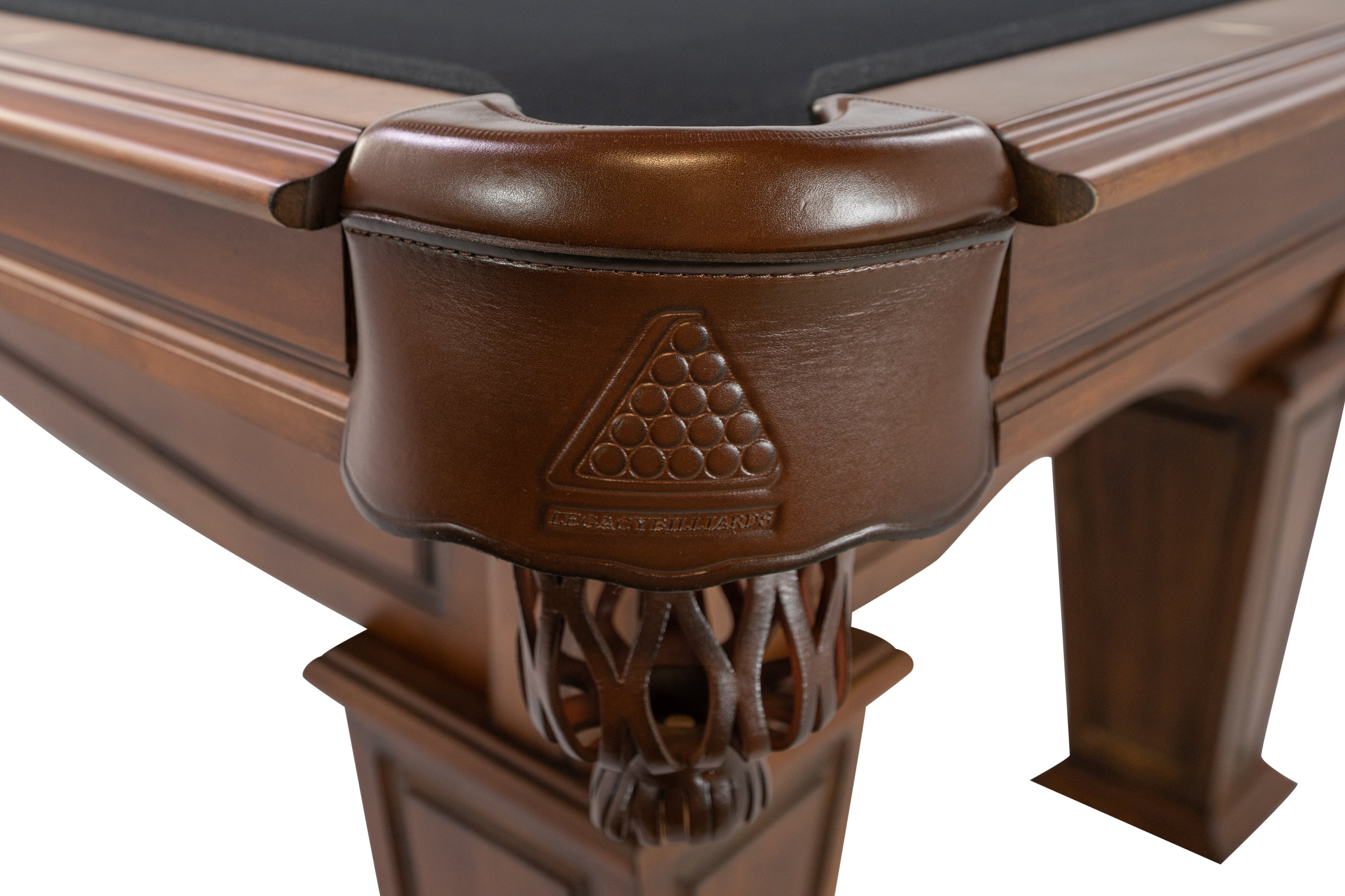 Legacy Billiards Mesa pool table – Mesa BT 56WA Pocket Closeup