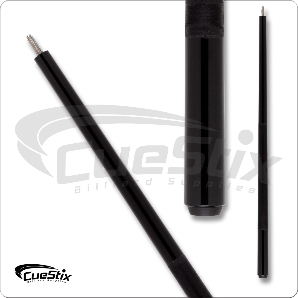 CueStix NB05 Black Pool Cue Butt - 3/8x10 - Irish Linen Wrap