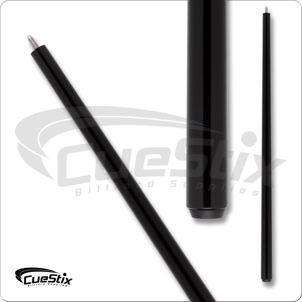 CueStix NB08 Black Pool Cue Butt - 5/16x14 - No Wrap